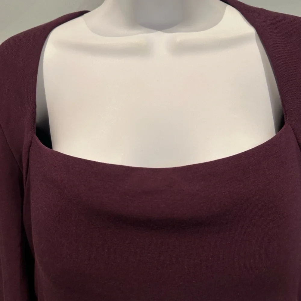 OGL ProWarm Eco-Mousse Angular Square Neck Side Ruched Bra Top Size XL NWT
